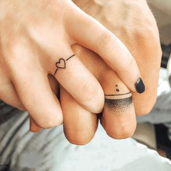 simple couples tattoos