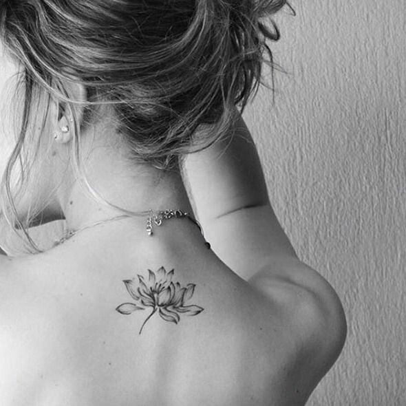 Lotus Flower Back Tattoo Ideas