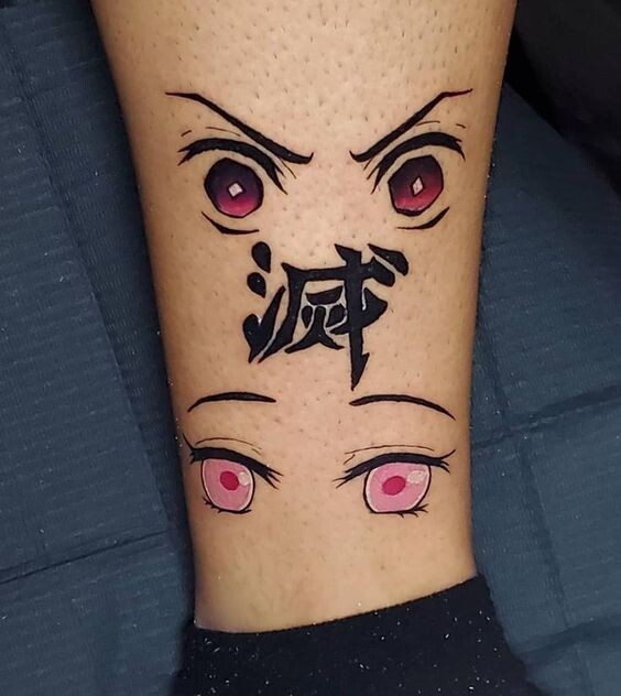 Demon Slayer Tattoo Small And Simple