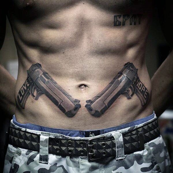 Cool Stomach Tattoos For Men Ideas