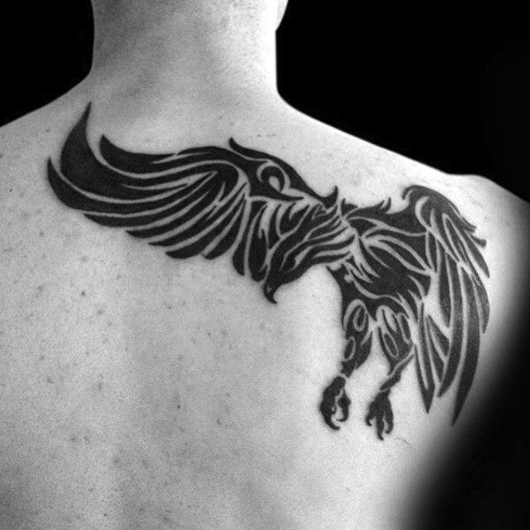 eagle back tattoo