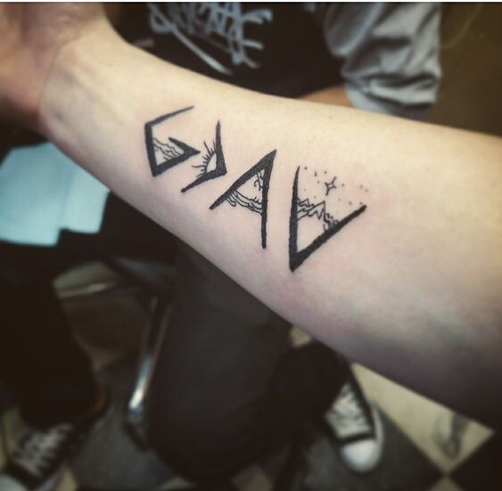 God is greater than the highs and lows tattoo