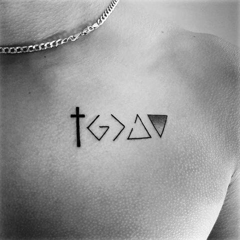 god is greater than the highs and lows tattoo
