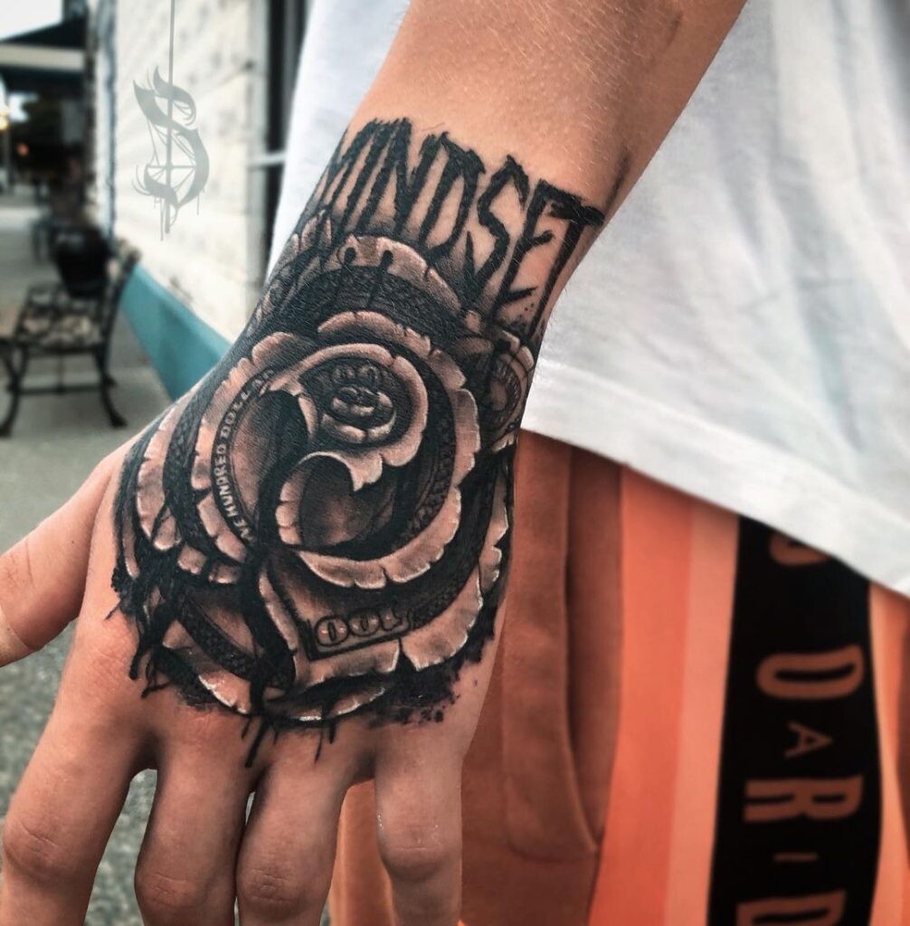money rose tattoo