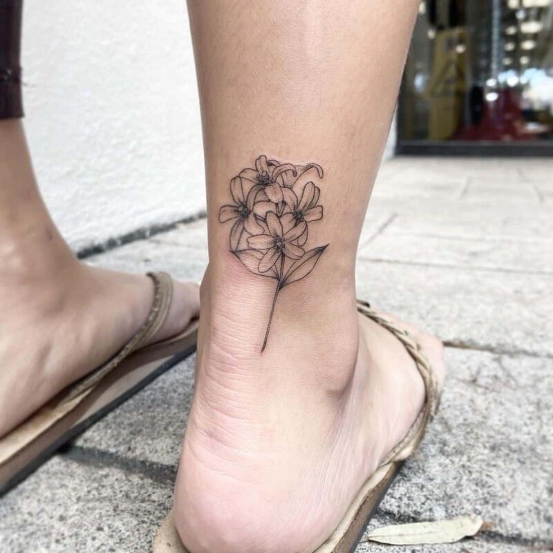 jasmine flower tattoo