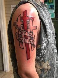 three cross tattoo 